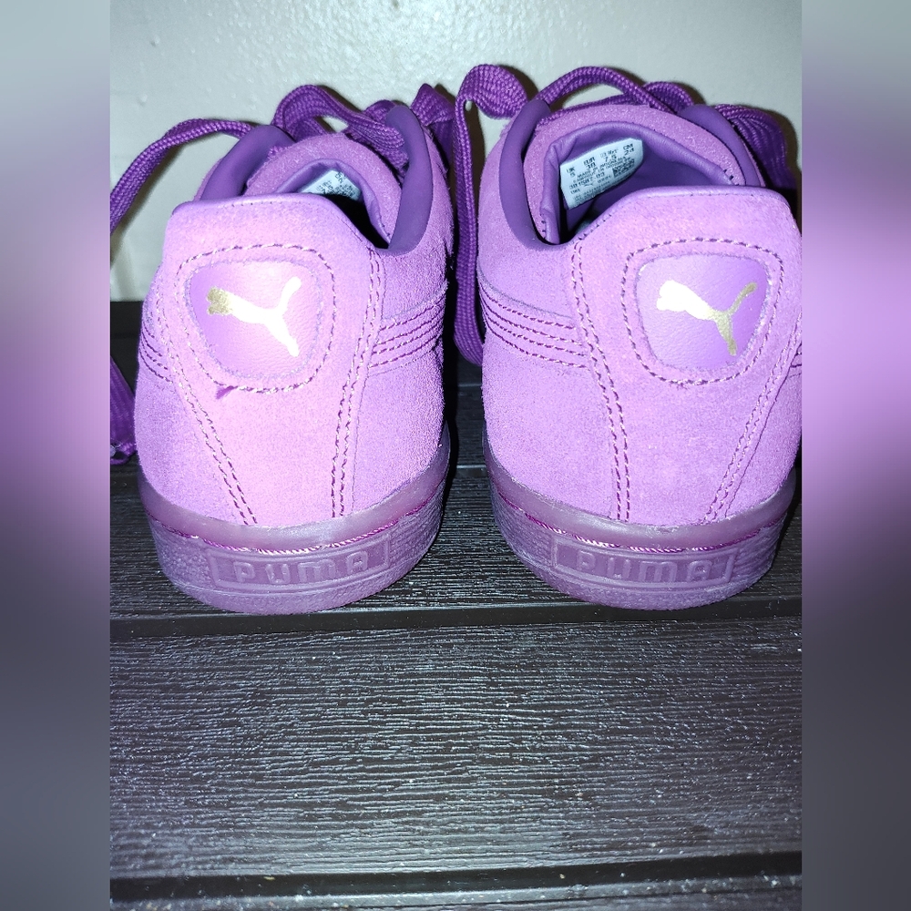 PUMA Women's Violet Suede Sneakers - Picture 4 of 7